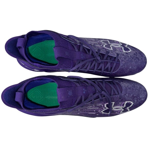 Under Armour Mens Size 15 Football Cleats Blur 2 MC Suede Purple 3027978-500 New main image 6